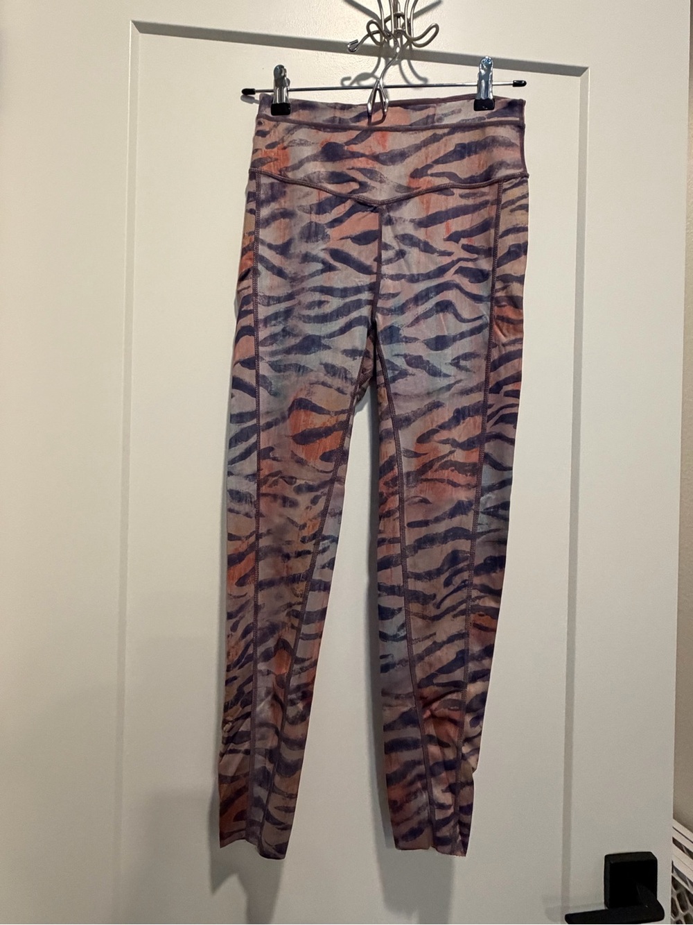 FP Movement by Free People colorful Tiger-Stripe Leggings